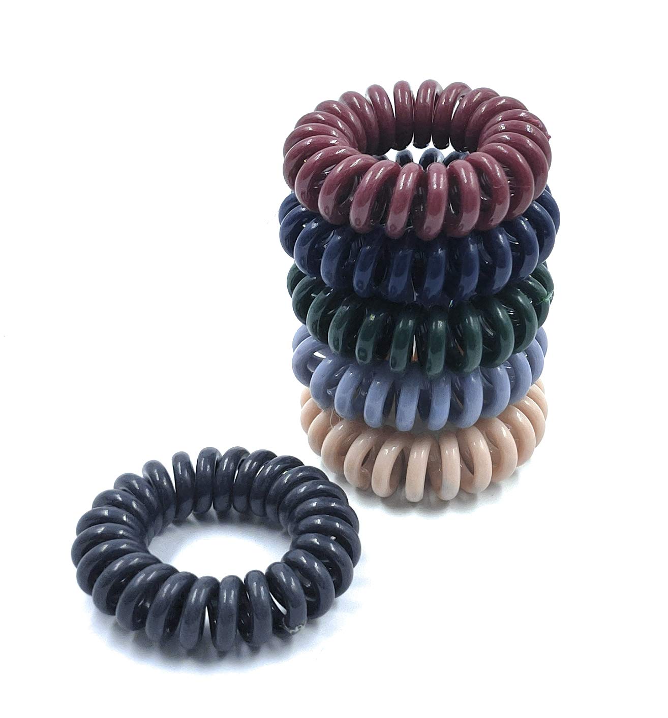 Fairytale Multi-Colour Glossy Spiral Hair Rubber Band Ponytail Holder for Girls/Womens. Set of 6 (Random Colours) (B08YDTHGXS) Amazon Price History, Amazon Price Tracker