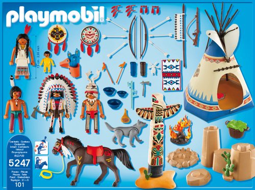 PLAYMOBIL 5247 - Indianercamp mit Totempfahl – Bild 3