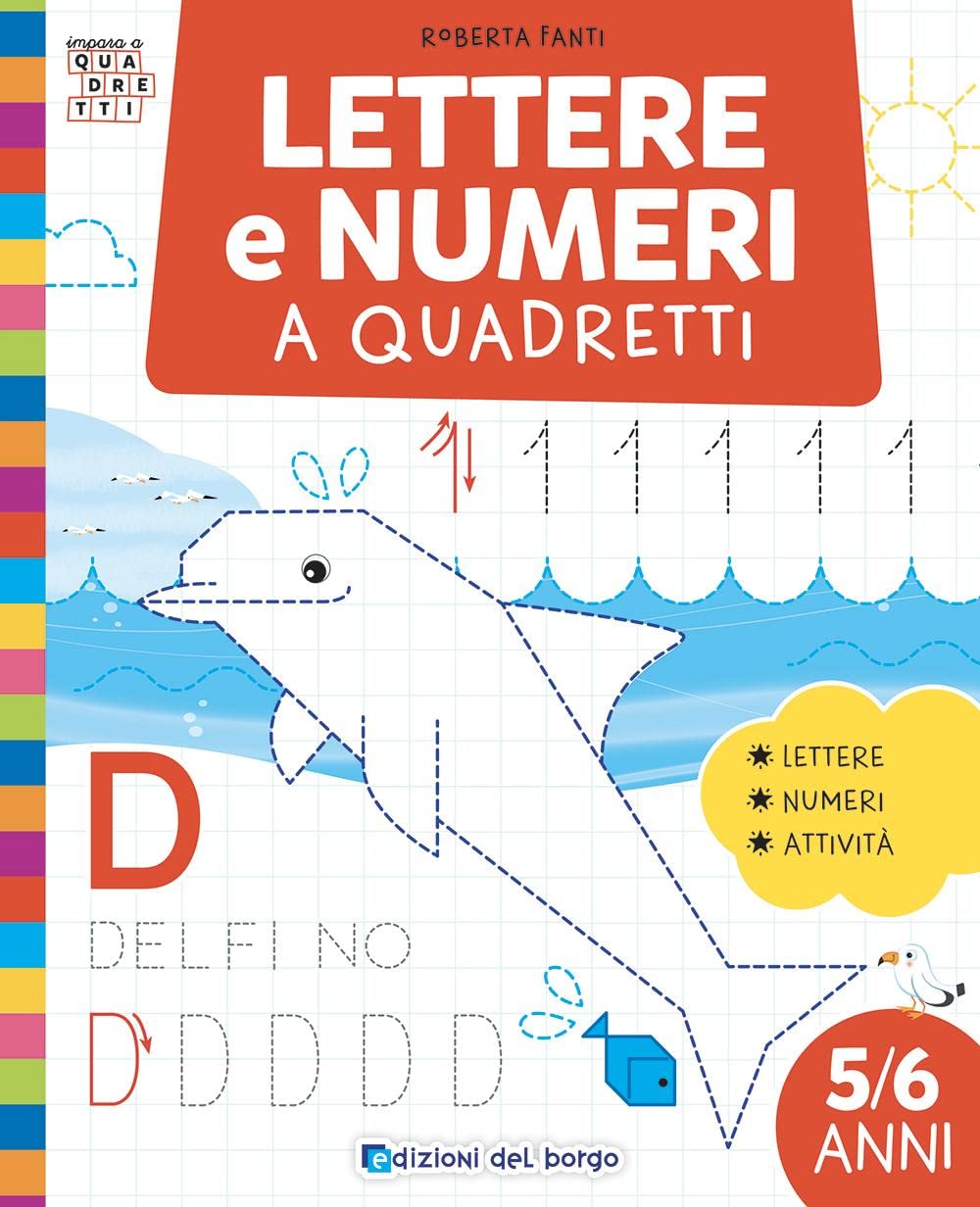 Lettere e numeri a quadretti Ediz a colori