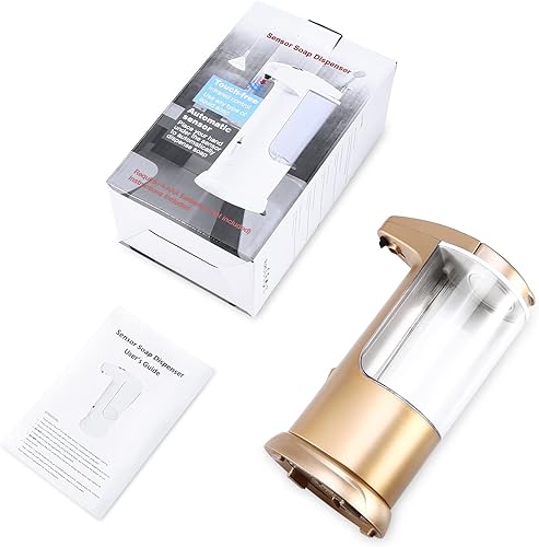 Miniatura 9 de AMIR Dispensador de jabón automático sin contacto de 12.5 onzas, dispensador automático de jabón líquido para manos a pilas, volumen ajustable,