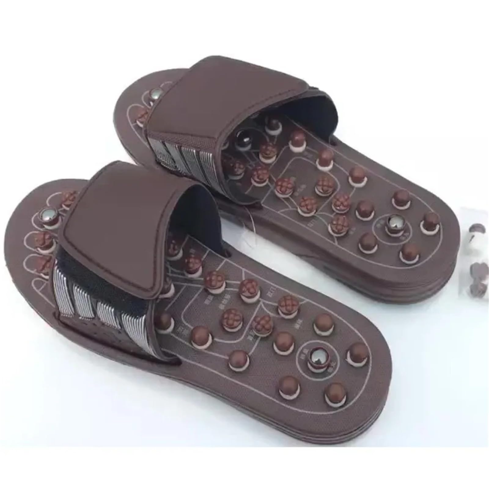 Frühling Massage Hausschuhe Anti-rutsch Reflexzonenmassage Sandalen Fuß Schuhe Haushalt(42-43)