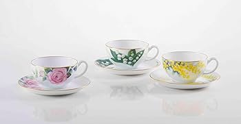 大倉陶園 一本の薔薇 6枚セット 約20cm ¥462,000相当 一