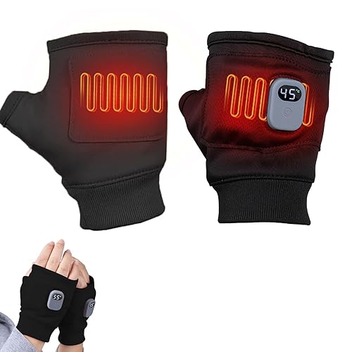 Rechargeable Heated Fingerless Gloves