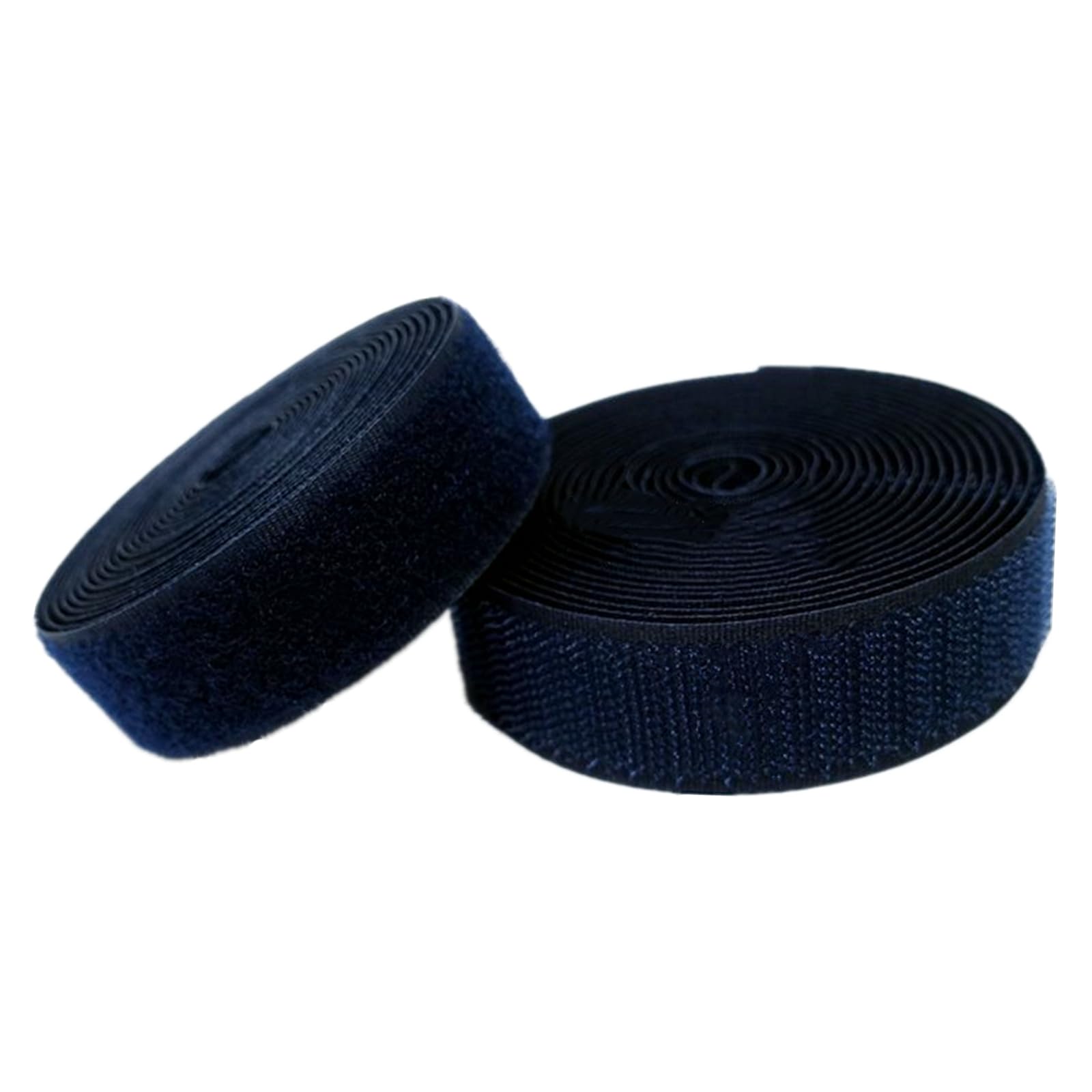 dfEDRd Sew On Hook and Loop Strips, 20mm, Non self Adhesive Back Nylon Strips Fabric Fastener(Navy Blue,20MM x 10 Yards)