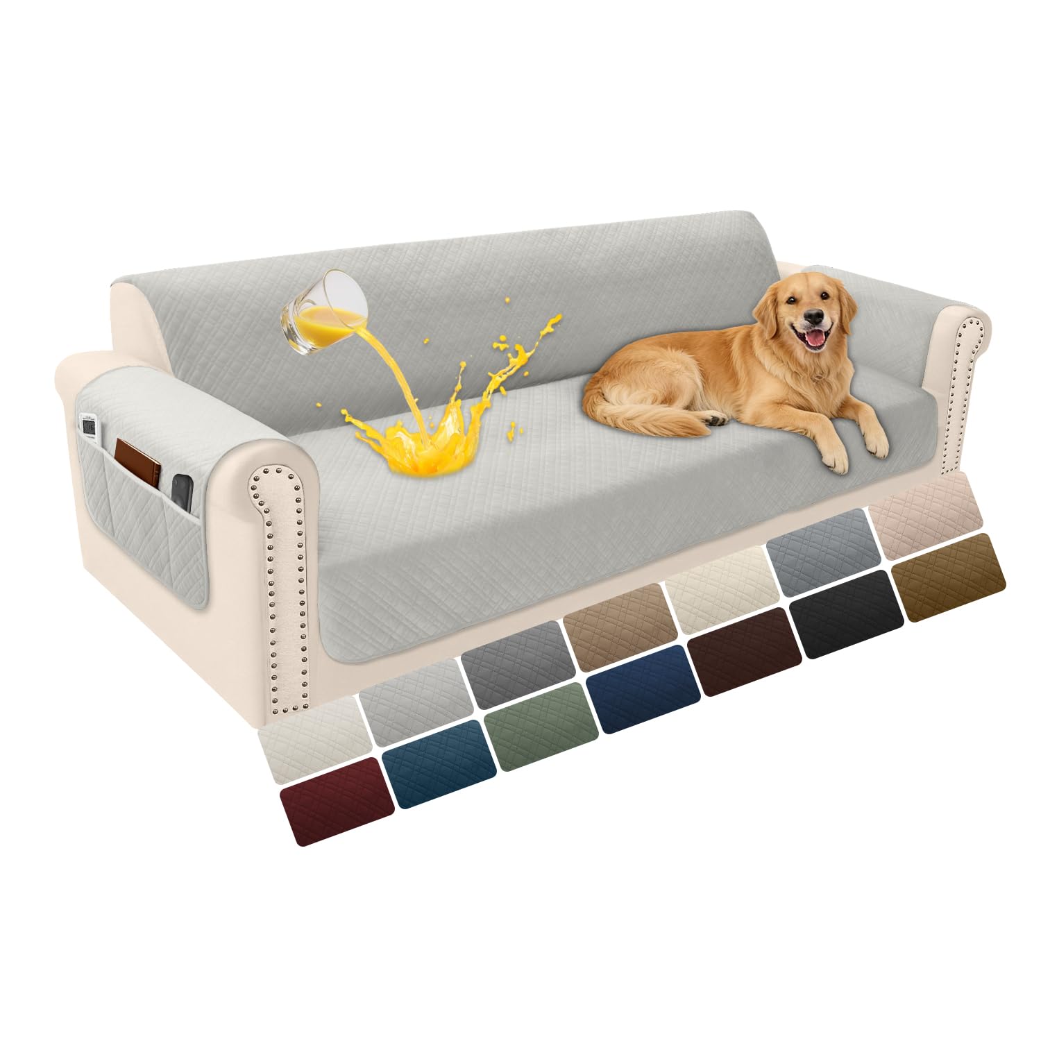 Velvet Waterproof Couch Cover