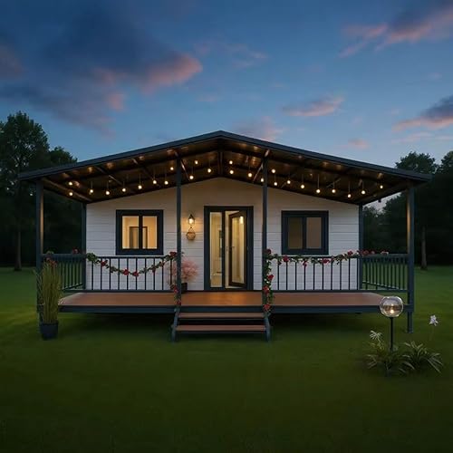 Fully Equipped Tiny Home to Live in for Adults – 20ft Expandable Prefab Tiny House with Kitchen & Toilet, Rental or Backyard Stay