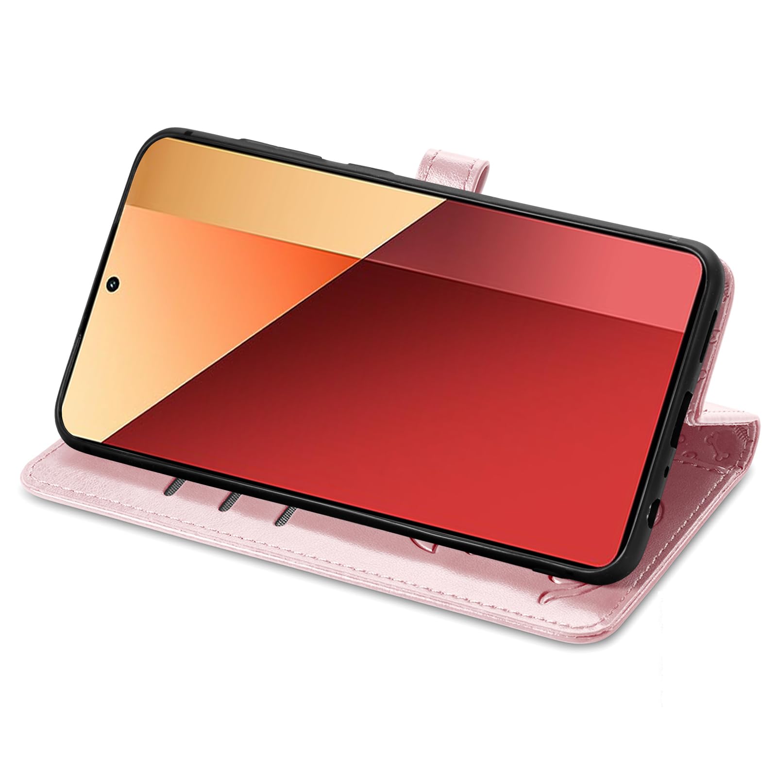 Fertuo Cover per POCO M6 Pro 4G / Xiaomi Redmi Note 13 Pro 4G, Custodia Portafoglio Cover
