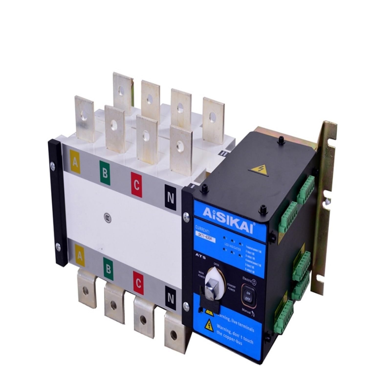 JNURGWLYH ATS 630A 4P Controller Dual Power Automatic Transfer Switch Teile 220V 380V Elektrische Diesel Generator Panel Board 3Phase