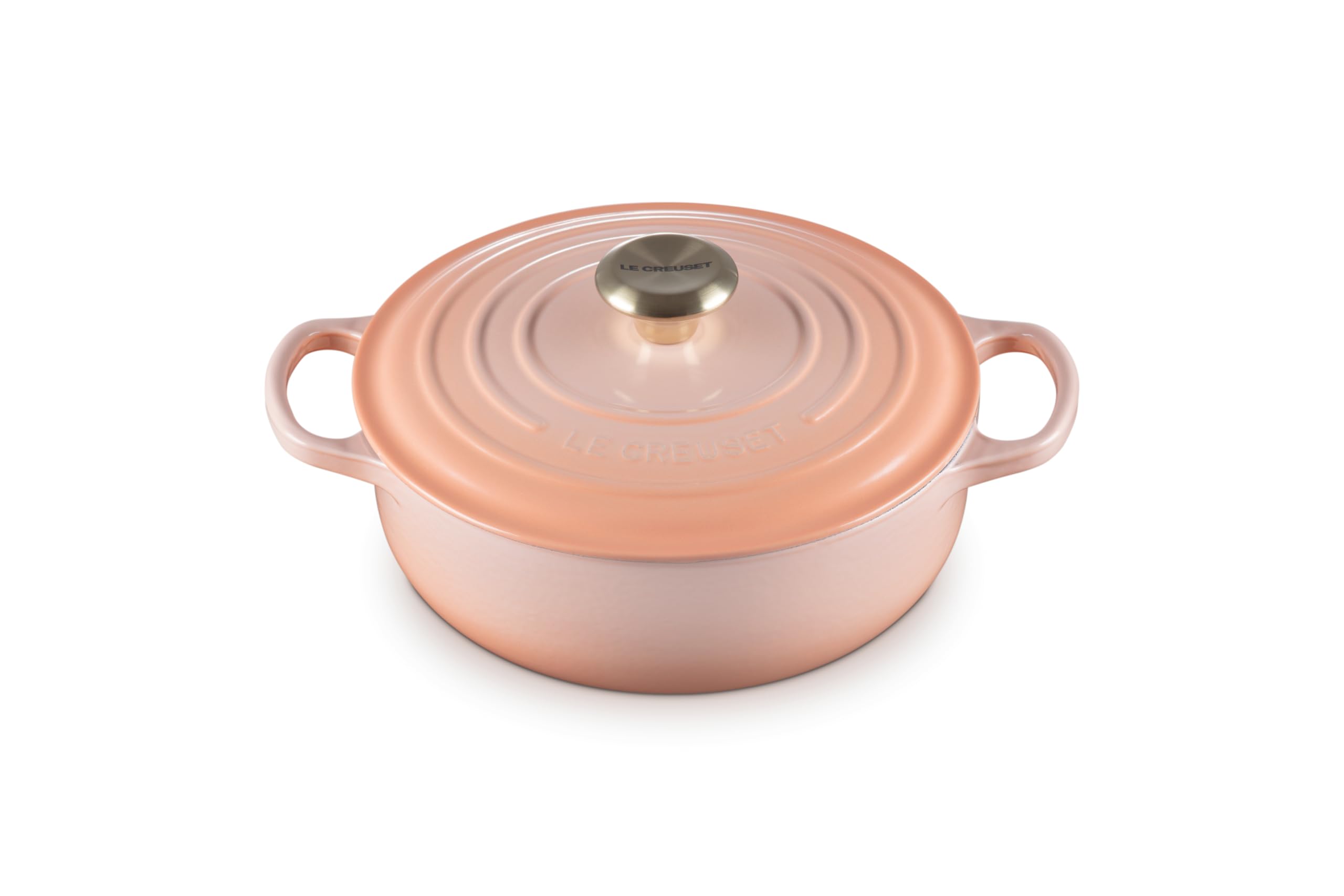 Enameled Cast Iron Signature Round Sauteuse, 3.5qt., Peche