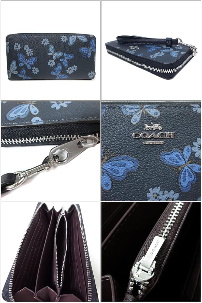 Amazon | [コーチ] 財布 長財布 ラブリー バタフライ プリント ロング