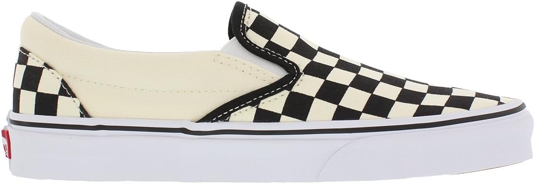 Vans Unisex The Shoe That Started It All. The Iconic Classic Slip-on Keeps It Simp Sneaker 7.5 Women/6 Men Black/Off-white (Checkered)