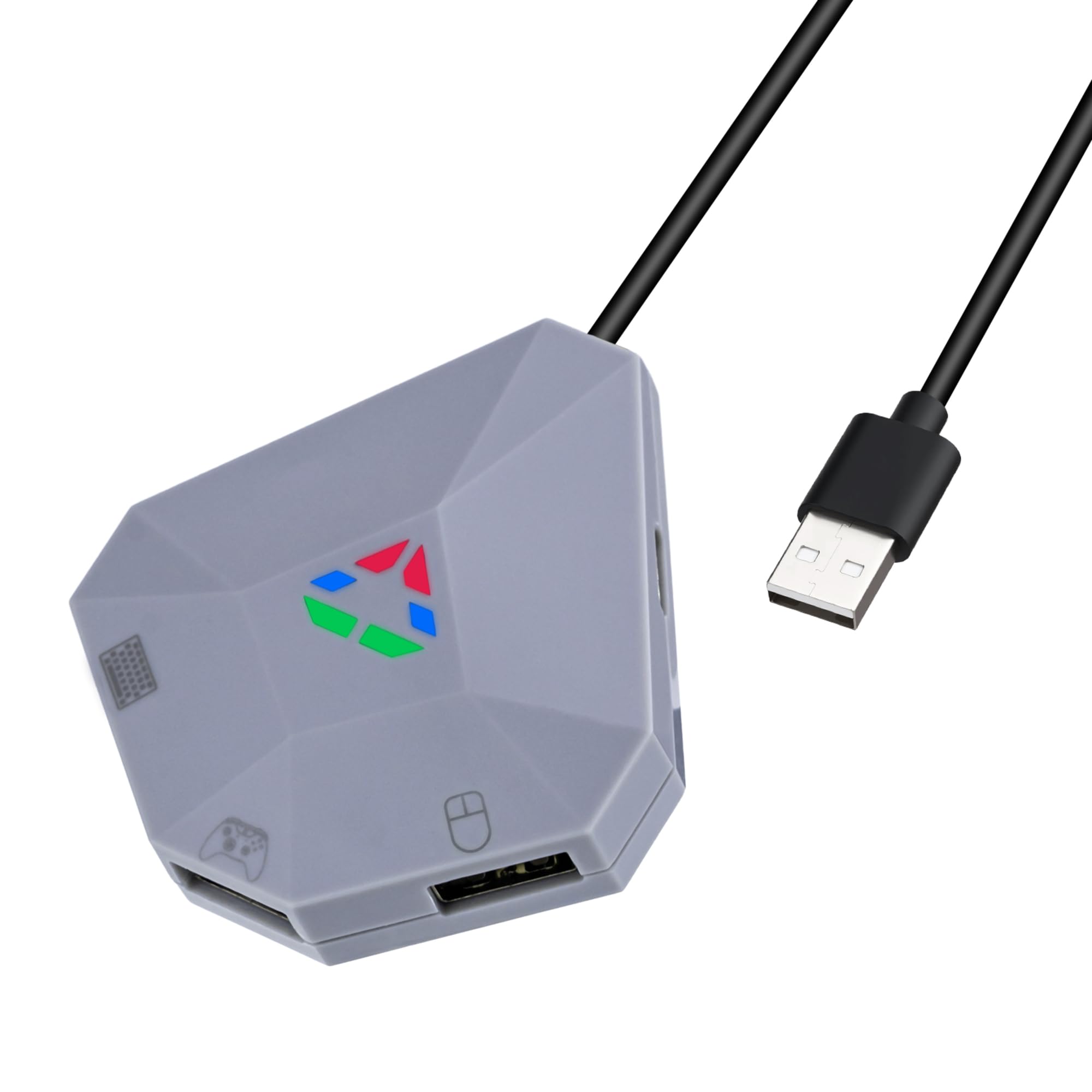Mcbazel Tastatur und Maus Konverter für Switch, Unterstützt FPS-Gaming Kabelgebundener Tastatur-Maus-Adapter für Xbox One/S/X/Xbox Series S/X/Switch/PS4/PS3/PC - Schwarz, Nicht für Switch 2