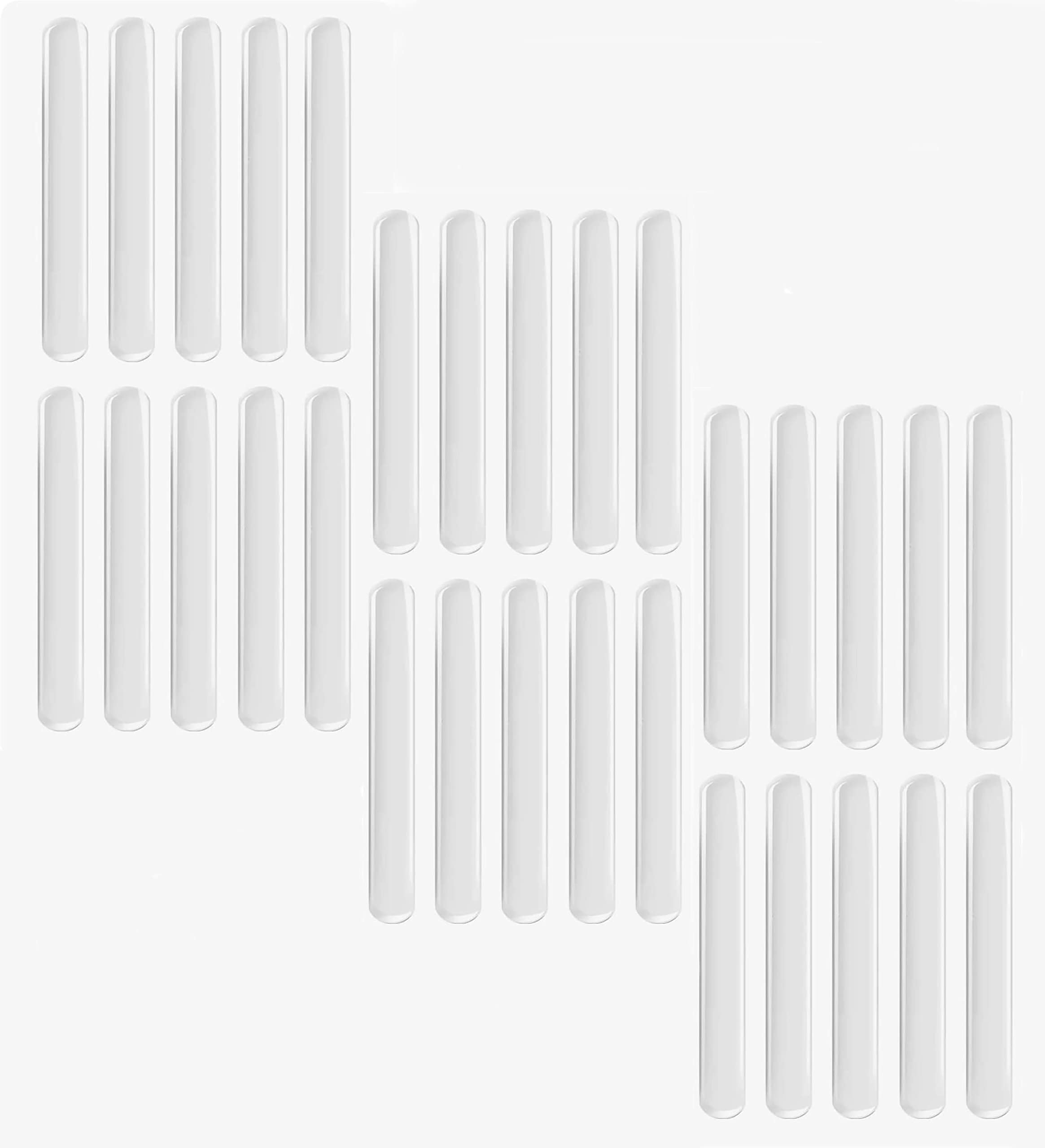 pepplo Self Adhesive Rubber Bumper Cabinet Door Bumpers Clear, Glass Table Top Anti Slip Pads,Rubber Bumper Strip for Chairs to Protect Walls,Soft Close Door Bumpers(Pack of 30) (B0BKP83S43) Amazon Price History, Amazon Price Tracker