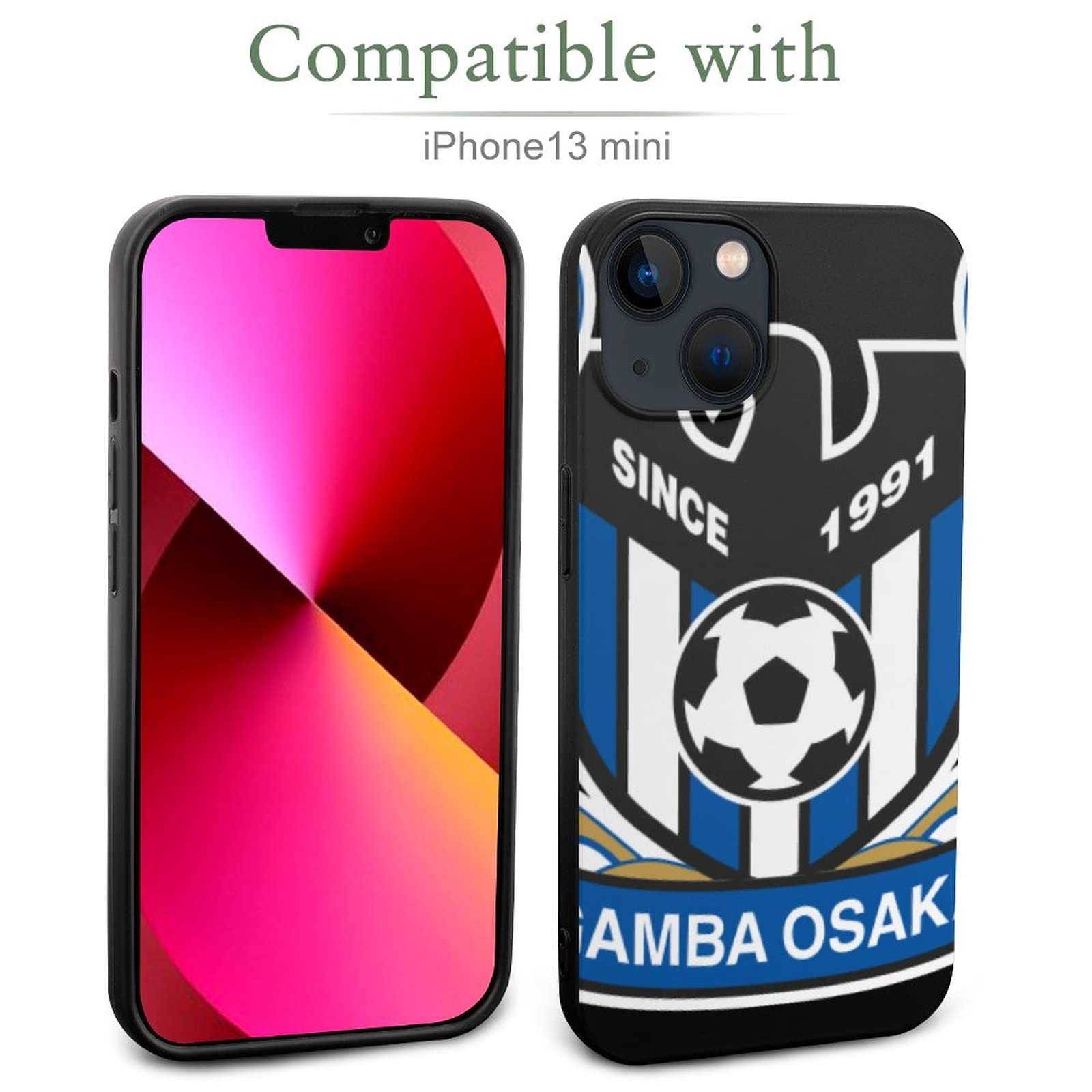ガンバ大阪　iPhone13 スマホケース Amazon.co.jp: ガンバ大阪 ケース iPhone 13 Mini 用 強化ガラス