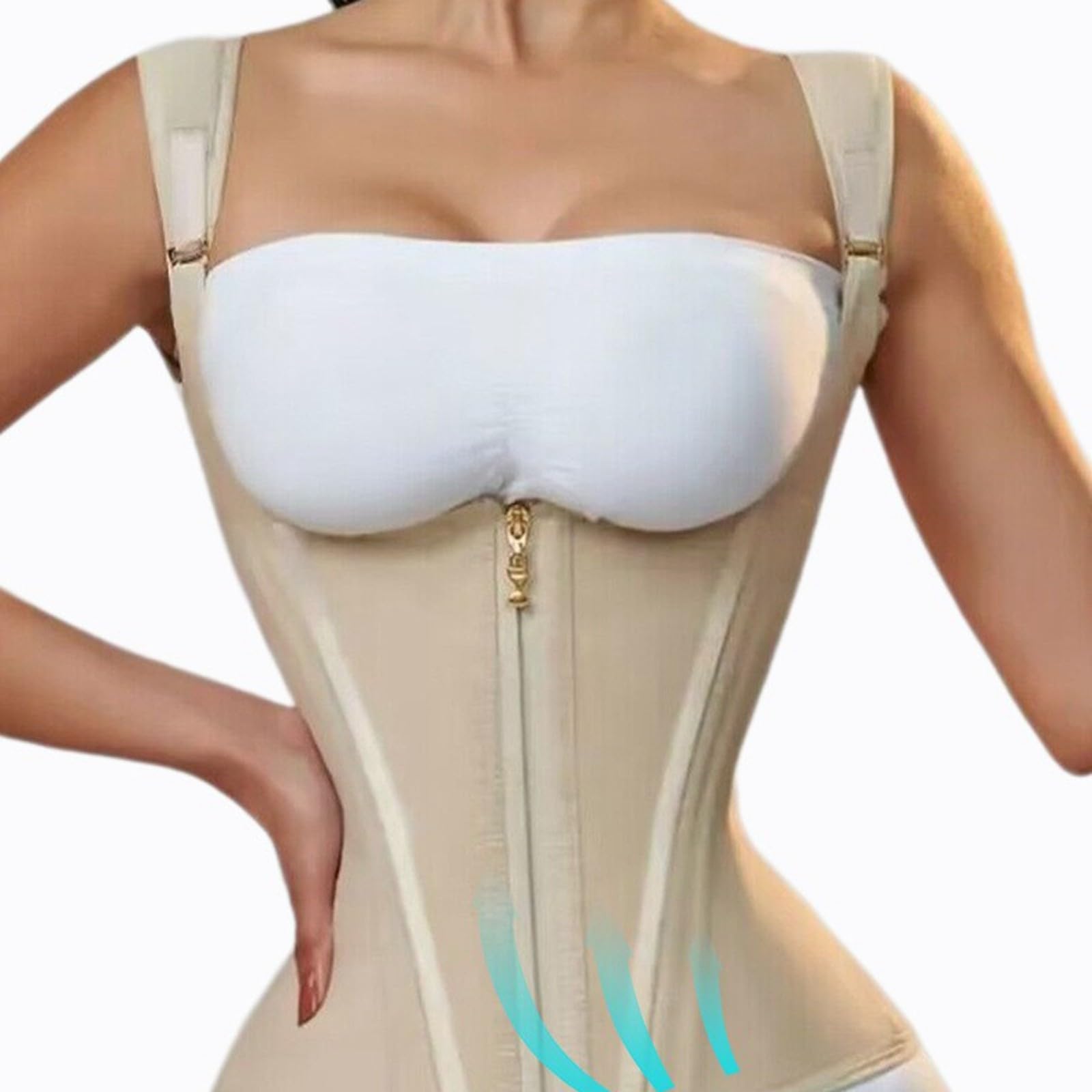 Genérico Faja Reductora Mujer Colombiana Moldeadora - Corsé Cinturón Abdomen Postquirúrgica/Postparto, Cintura Reloj de Arena con Soporte Lumbar y Diseño Deportivo Ajustable