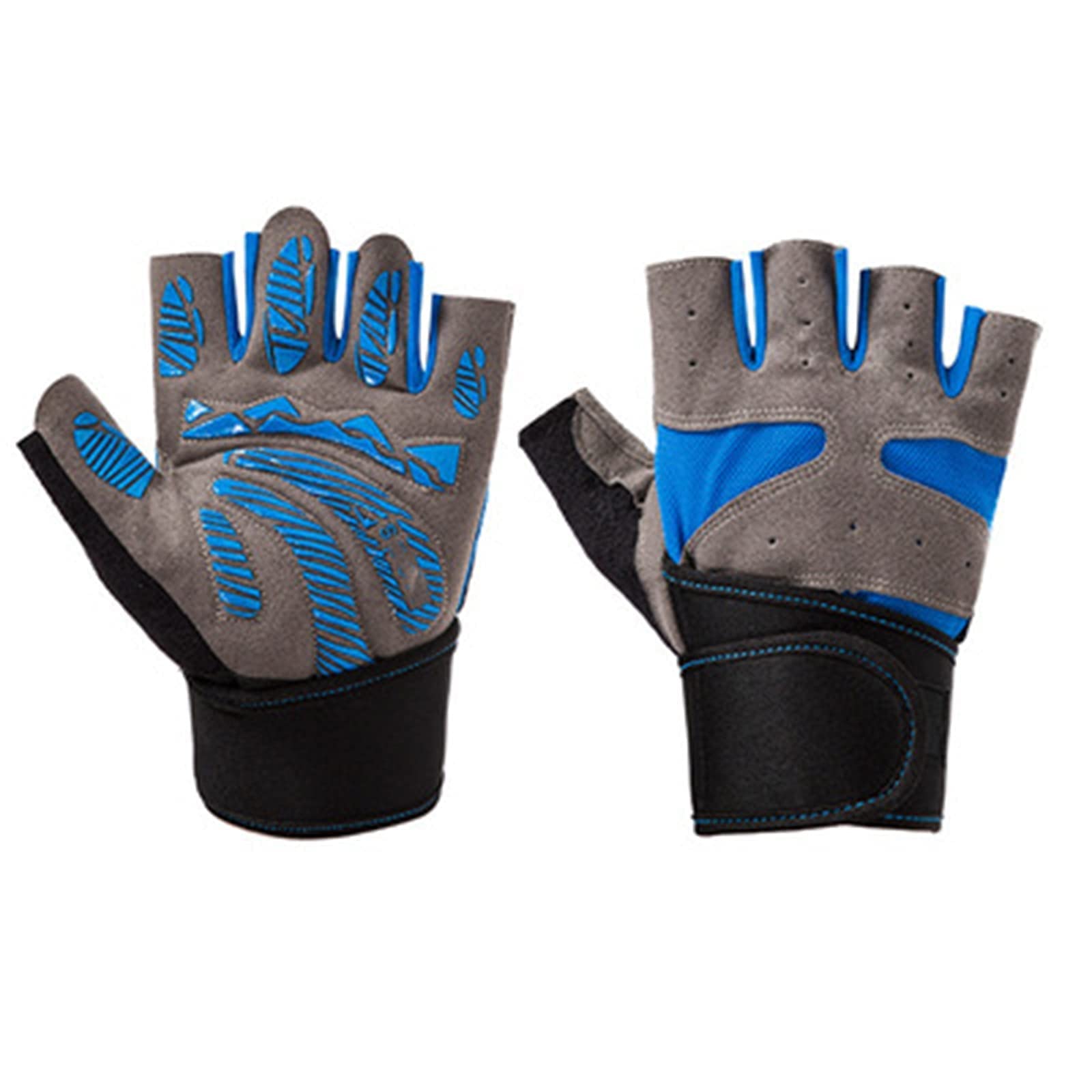 Guanti da Allenamento per Polsi da Uomo per Sollevamento Pesi Guanti da Cross Trgo con Protezione Antiscivolo sul Palmo per Fitness Bodybuilding Powerlifting Allenamento della Forza Ciclismo