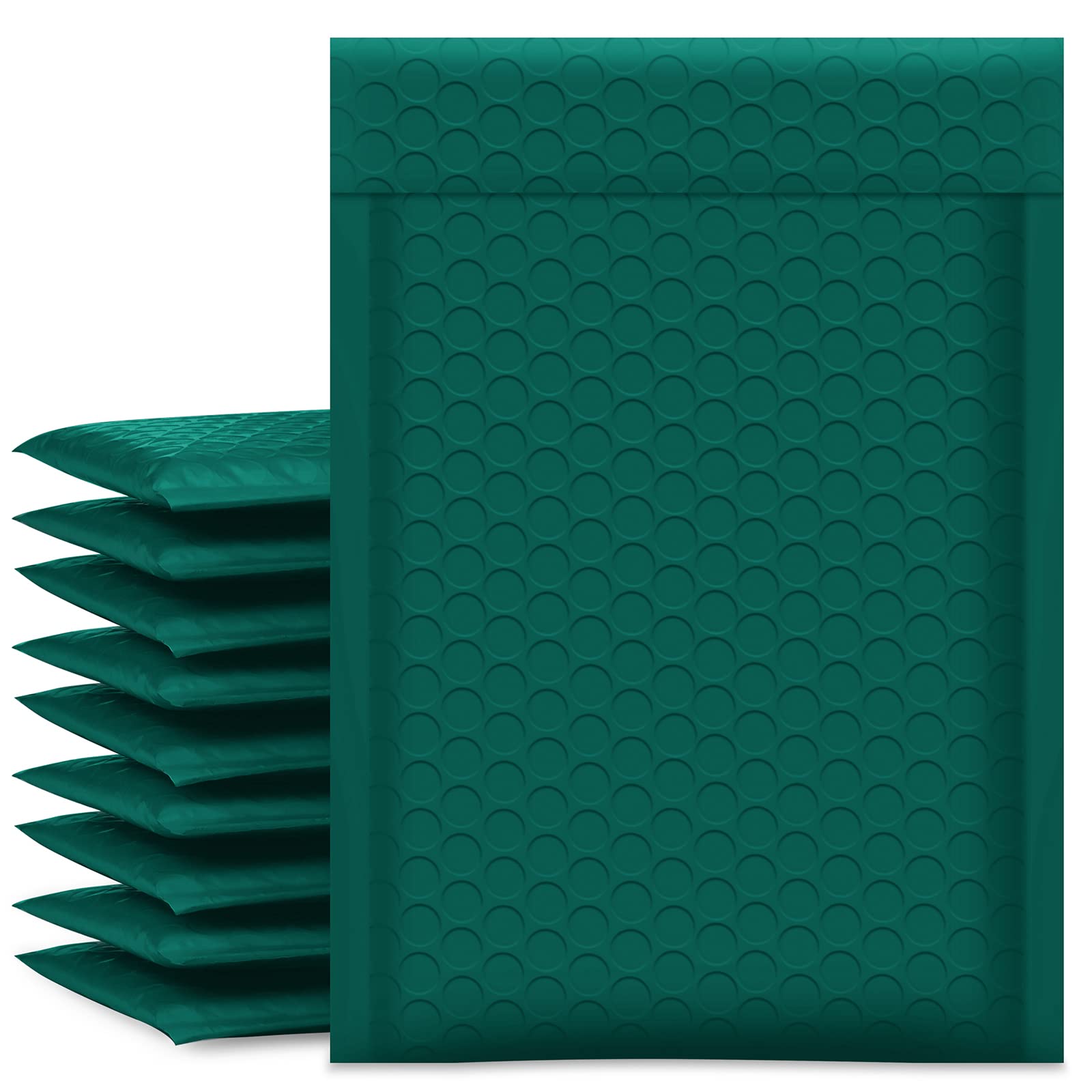UCGOU Bubble Mailers 6x10 Inch Green 50 Pack Poly Padded Envelopes Small Business Mailing Packages Opaque Self Seal Adhesive Waterproof Boutique Shipping Bags