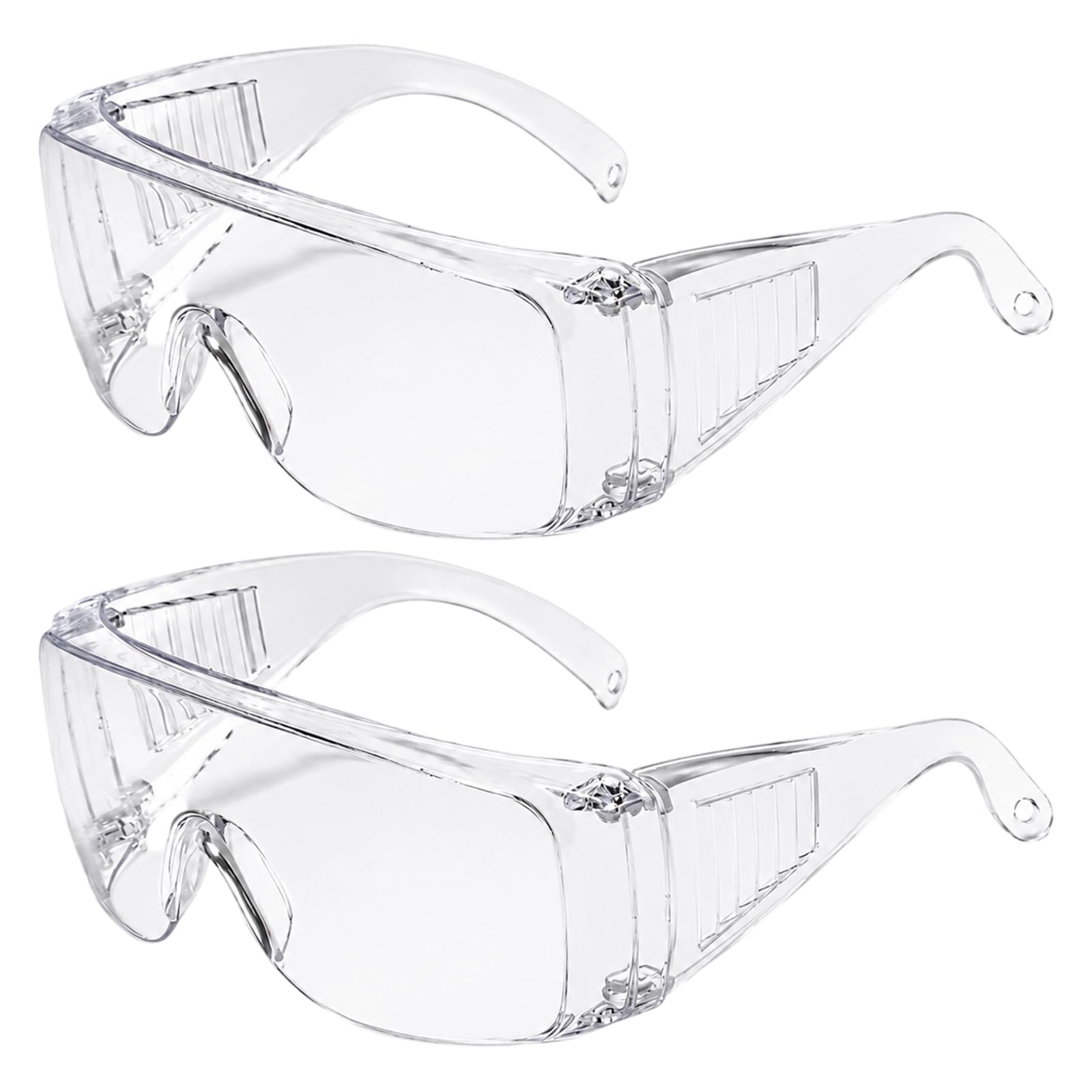 QhgPnt 2 PCS Anti Fog Safety Glasses, Clear Safety Glasses, Medical Protective Glasses Science Goggles for Construction Laboratory Chemistry Class Outdoor, Everyday life, DIY Work