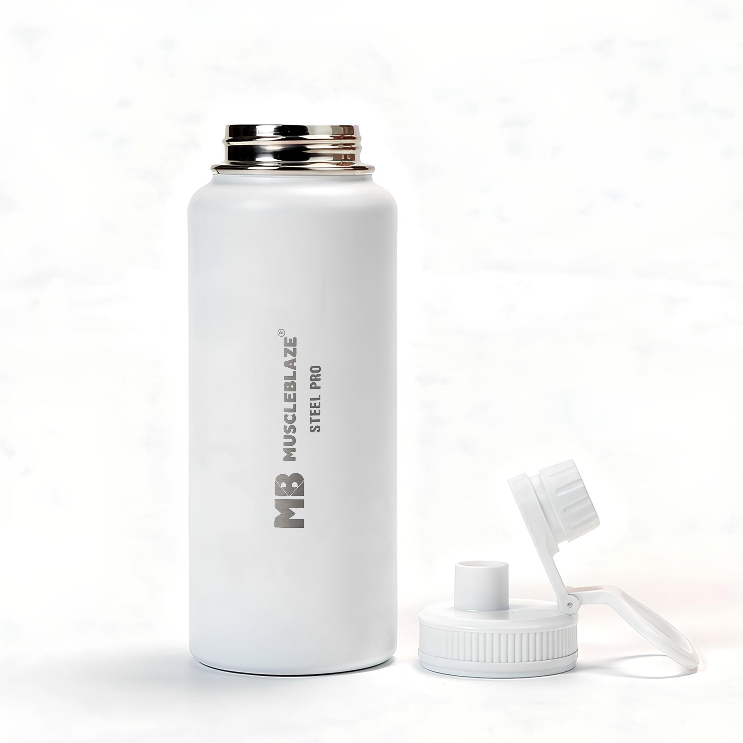 MuscleBlaze Stainless Steel Water Bottle - Keeps Drinks Cold/Hot -5 MuscleBlaze Stainless Steel Water Bottle - Keeps Drinks Cold/Hot -5