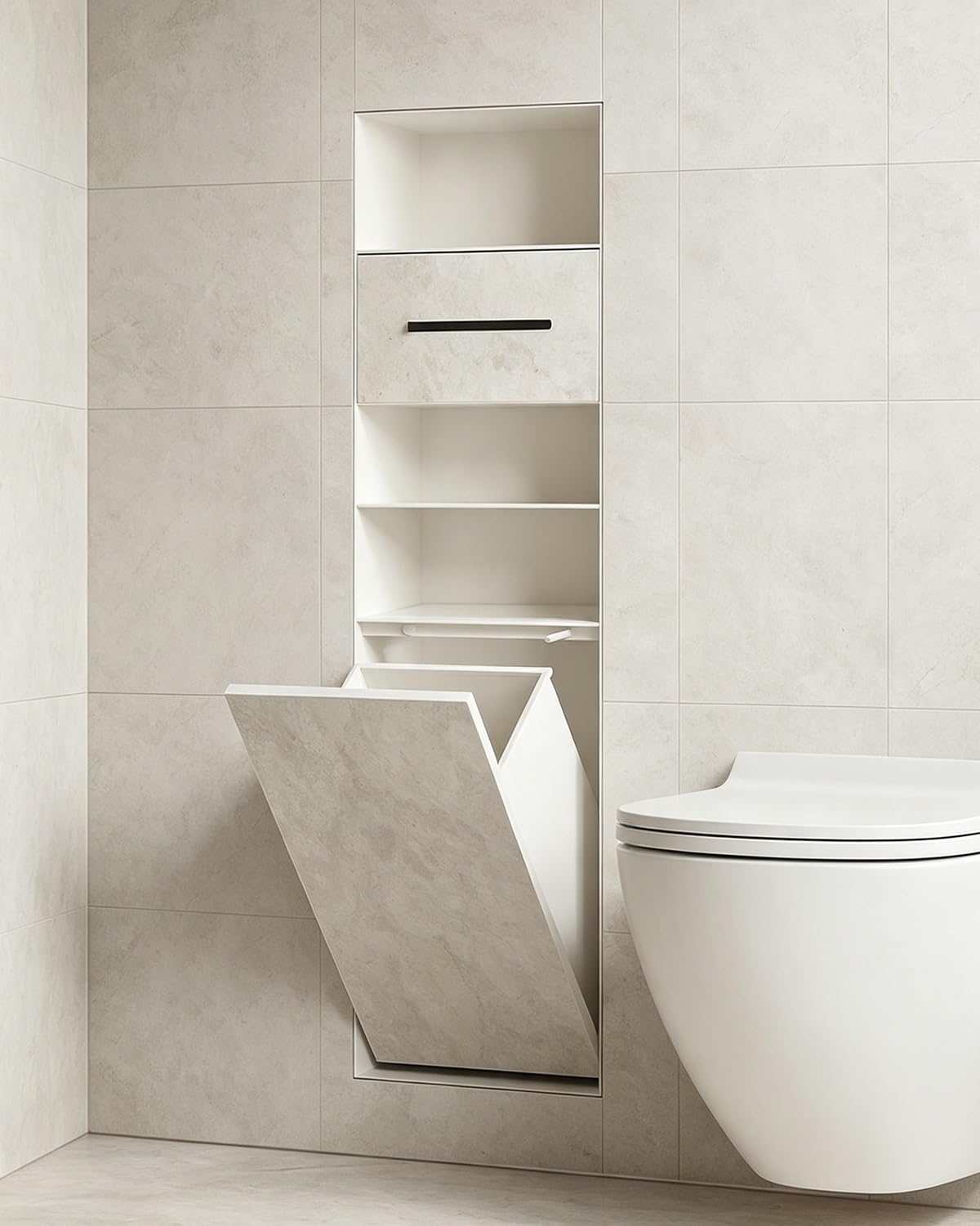 Verborgen, In De Muur Verzonken Toiletrolhouder
