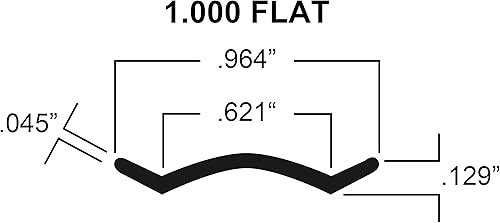 Miniatura 5 de Autmotive Authority - Moldura de inserción de vinil blanco de 1 pulgada para remolque, autocaravana, casa rodante