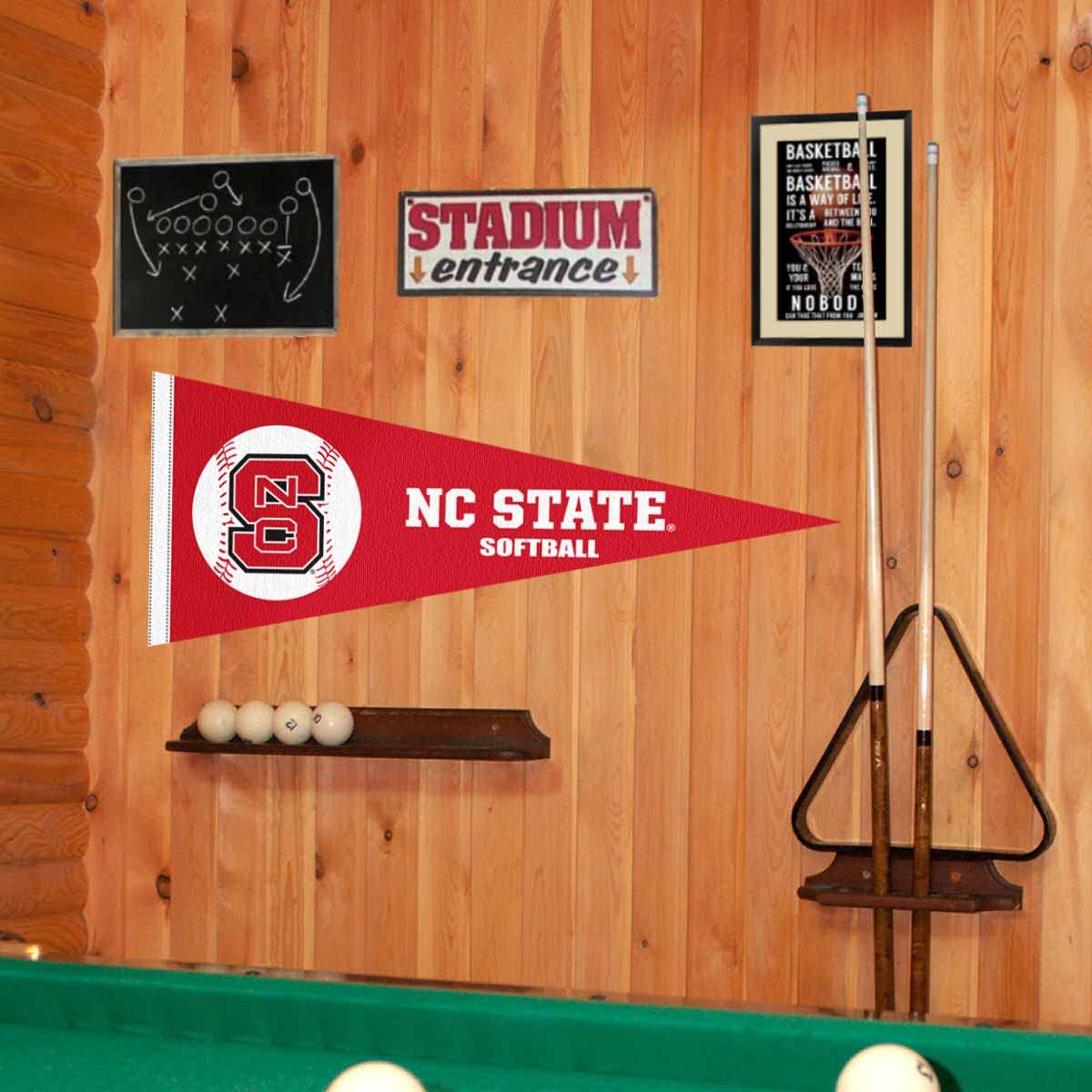 College Flags & Banners Co. NC State Wolfpack Softball Pennant