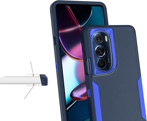 Miniatura 4 de Asuwish Funda protectora de pantalla de vidrio templado para Motorola Edge + Plus 2022Edge X3030 Pro y accesorios de celda híbridos resistentes de