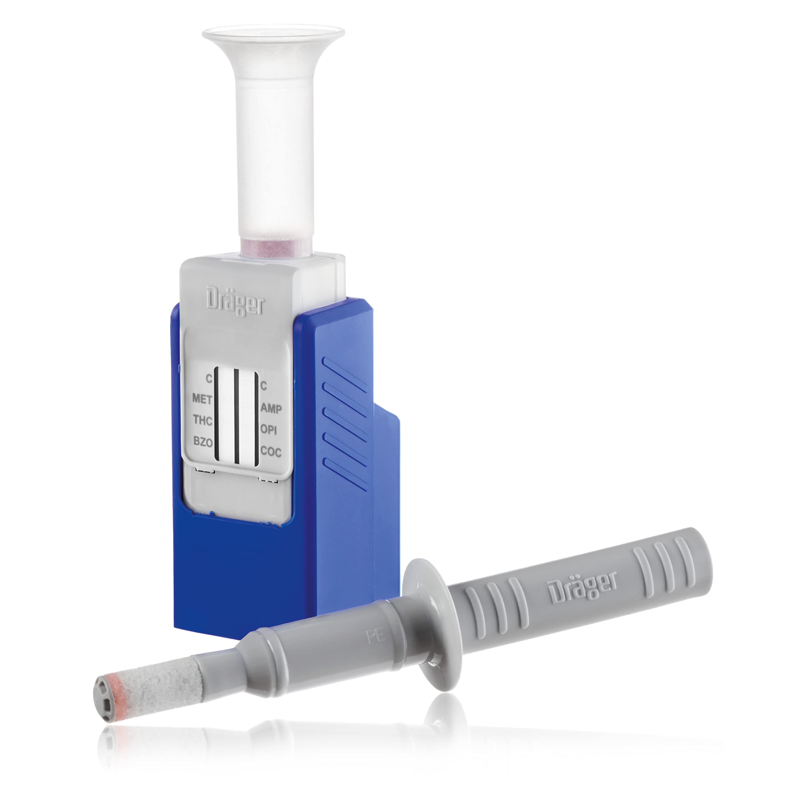 Dräger DrugCheck 3000 | 1x 6-Panel Saliva Drug Test for at-Home Use | Single Use | Drug Test kit | Single Use | Detects THC, Methamphetamine, Amphetamine, Benzodiazepine, Cocaine and Opiates