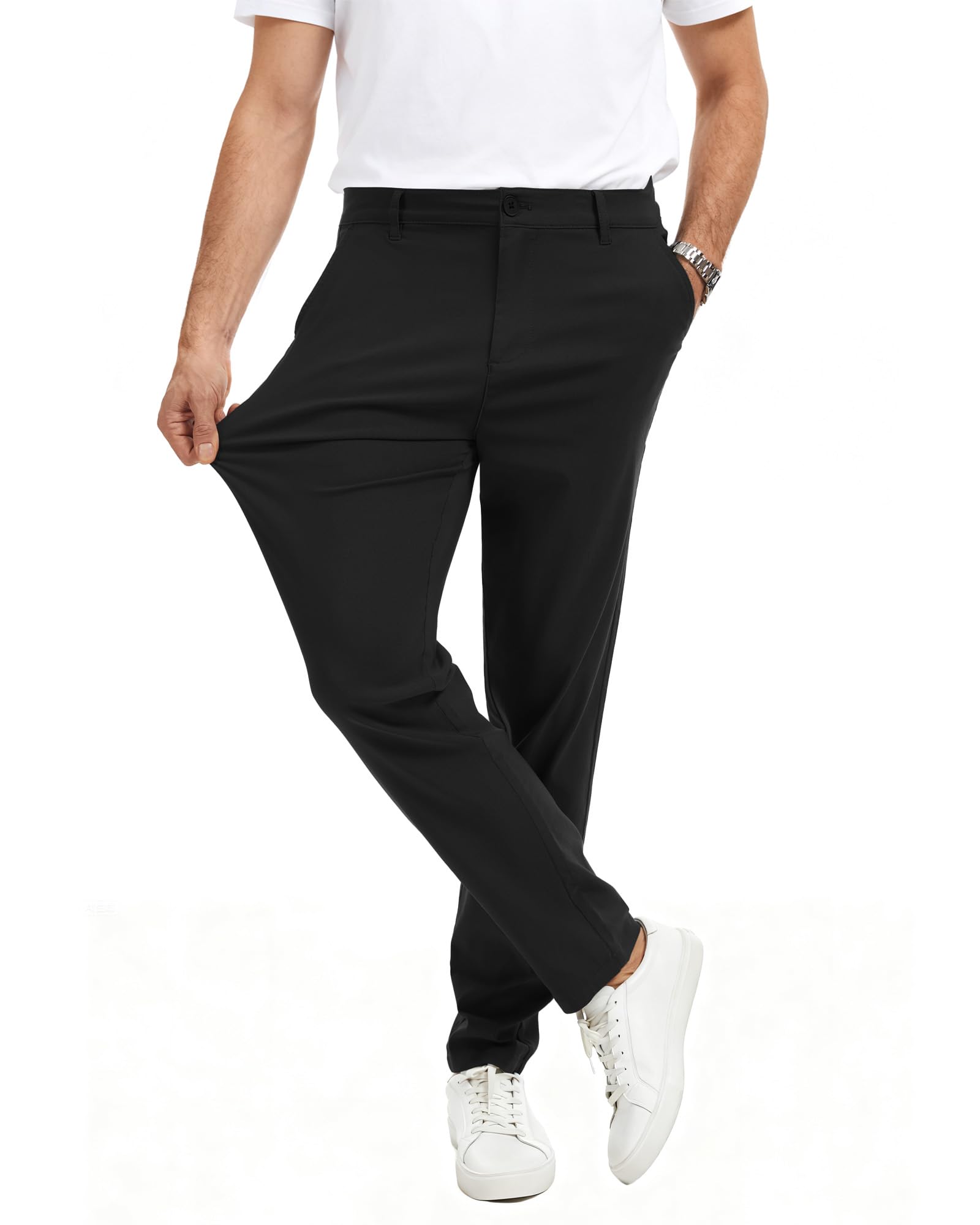 YYIDATON Herren Chinohose Stilvolle Slim Fit Super Stretch Hosen Angenehme Stoffhose Business & Freizeit Hose für Männer