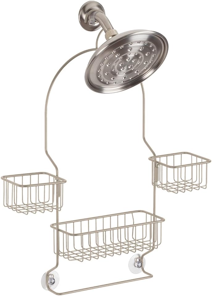 InterDesign Metalo Rotating Basket High Capacity Bathroom