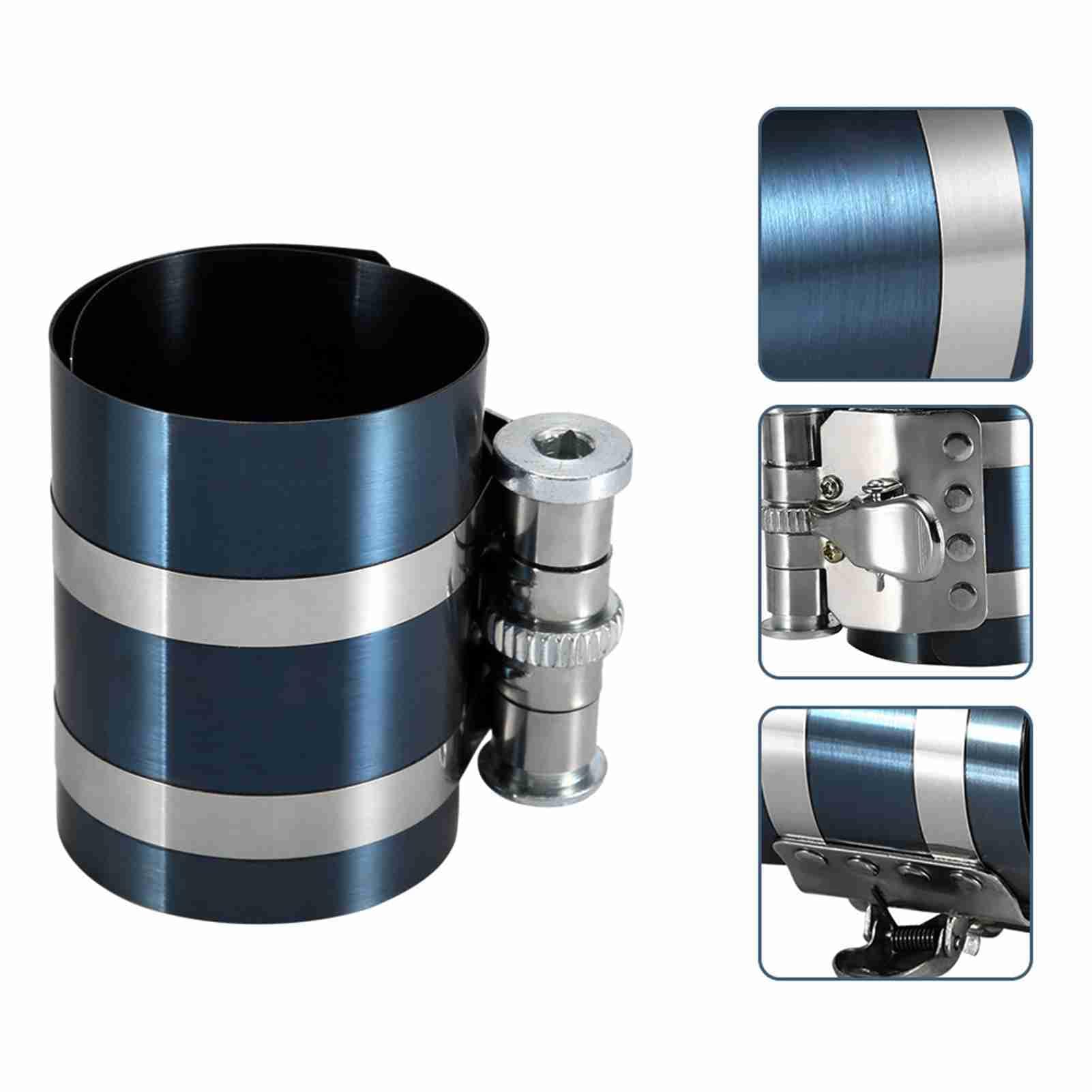 Attrezzo compressore fasce elastiche del motore Attrezzo per la rimozione dell'installatore delle fasce elastiche Attrezzo per l'installazione del pistone a cricchetto(3 Inches)