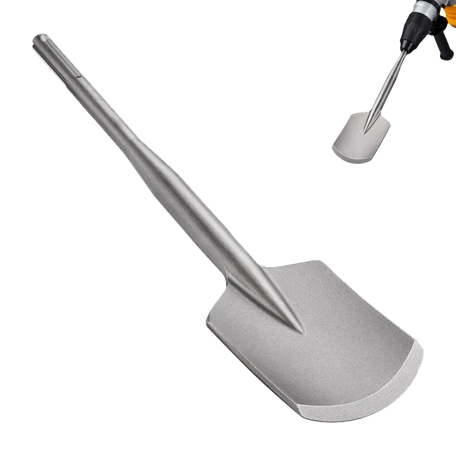 Sds Max Pelle Burin, 110X450mm Pelle à Boue Pelle à Argile Burin à Asphalte Burin Pour Marteaux De Démolition Enlever Le Béton Maçonnerie Jardinage Aménagement Paysager Brique Sable Pierre