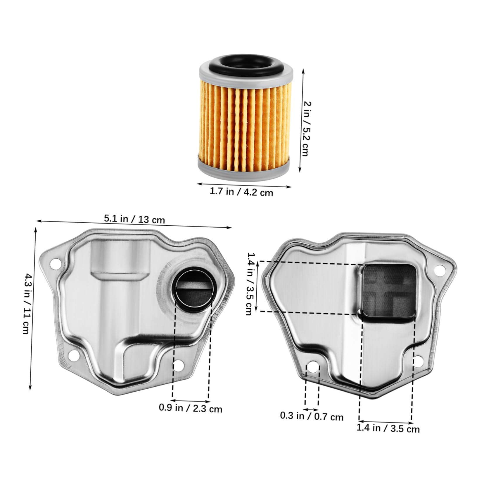 Kit de Filtro de Transmisión Automática Junta del Cárter, Aleación de Aluminio, Instalación Fácil, Compatible Vehículos
