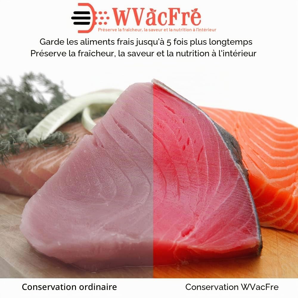 200 Sacs 20x30cm Machine Sous Vide Alimentaire,sans BPA et LFGB Sac de Congelation ,Compatible Avec n'importe Quelle Scelleuse