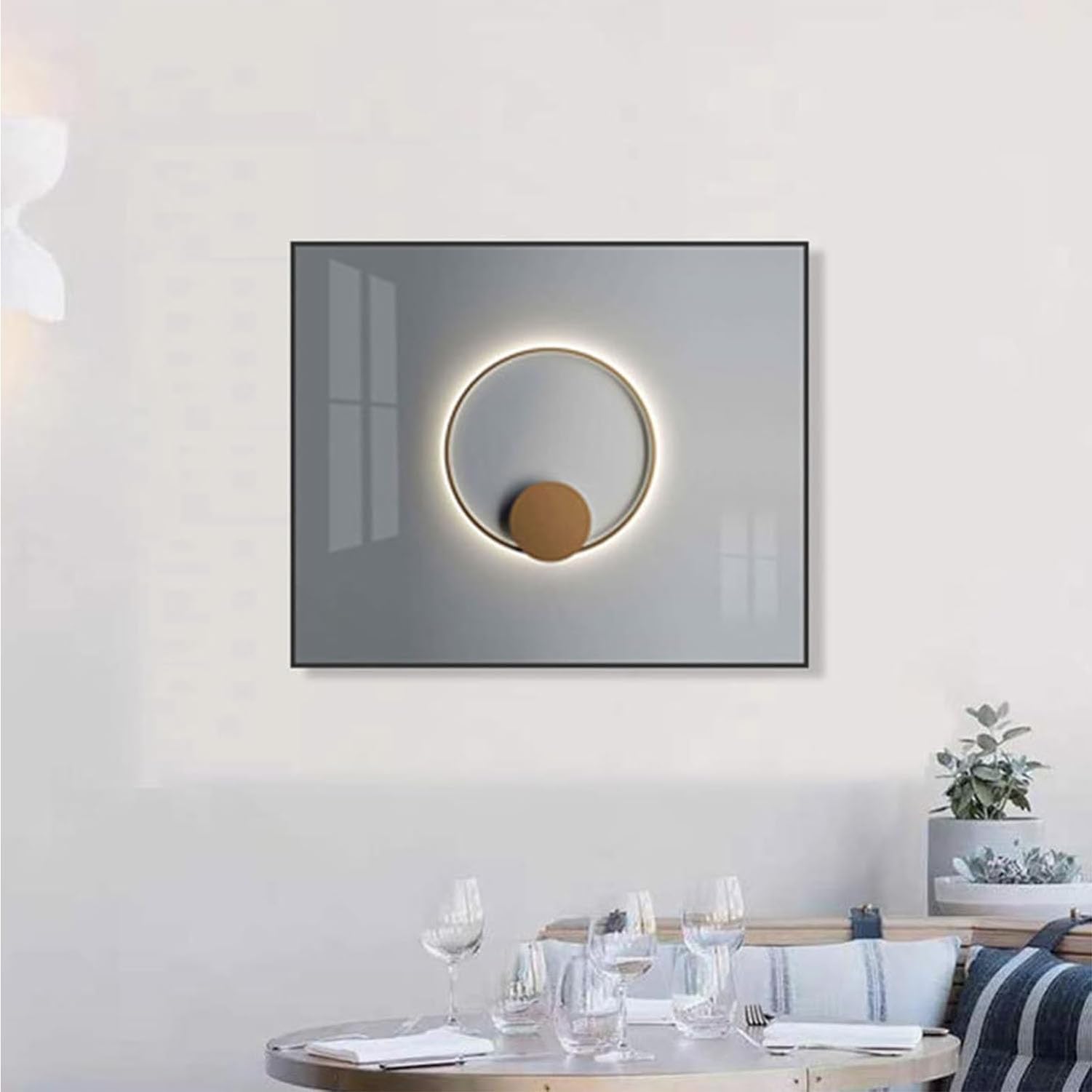 IQOAIJ Scatola del Contatore Elettrico Coperchio Decorativo del Contatore della Pittura Coperchio Decorativo della per Nascondi Dipinti Decorazione,02,45X35