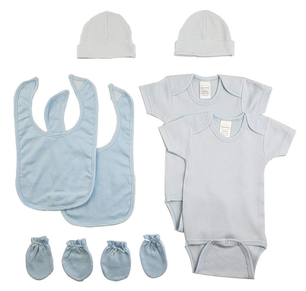 Blue 4 Piece Baby Clothes Set - Newborn