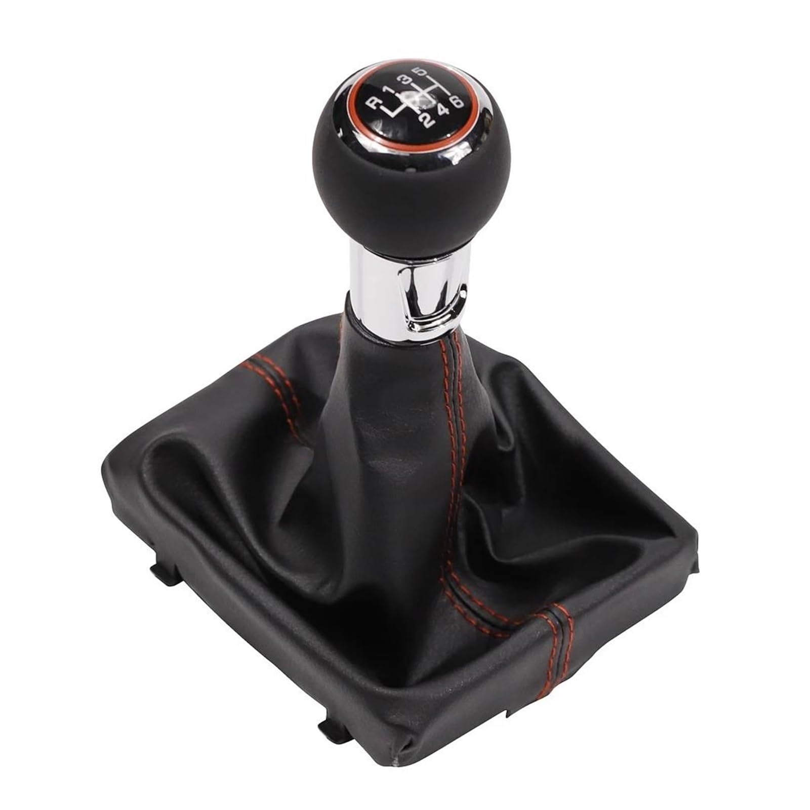 Uifcog Black Gear Shifter Knob For Audi A3 8V 2012-2020 Manual 5/6 Speed Gear Shift Knob Lever Interior Decorate(For 6 Speed)