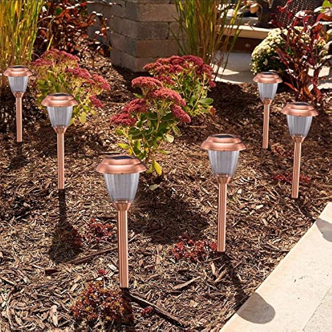 Solar Lights Copper Garden Walkway Lights