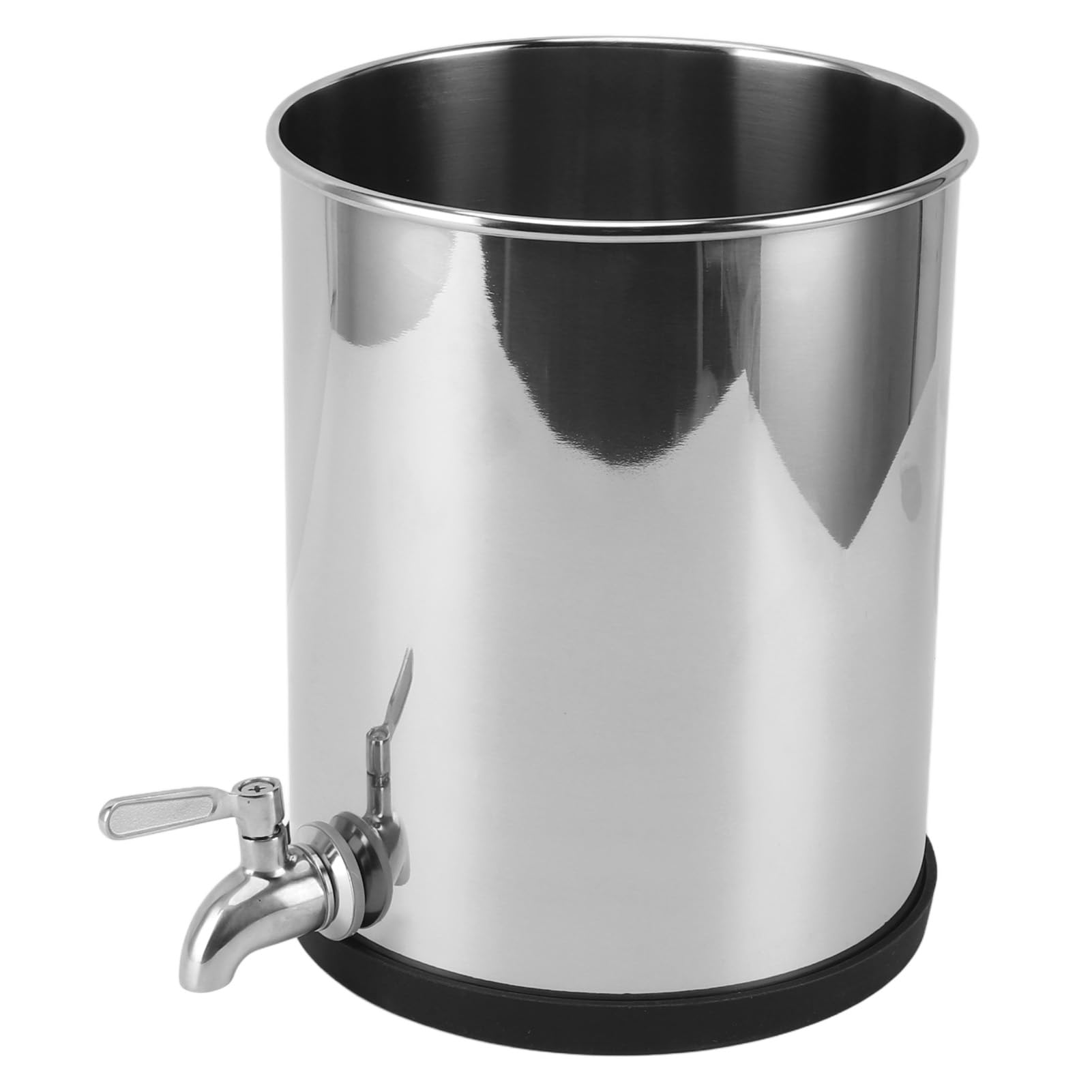 Qcwwy Stal Nierdzewna Wiadro Grawitacyjne 5,7L z Wzmocnioną Podstawą, for