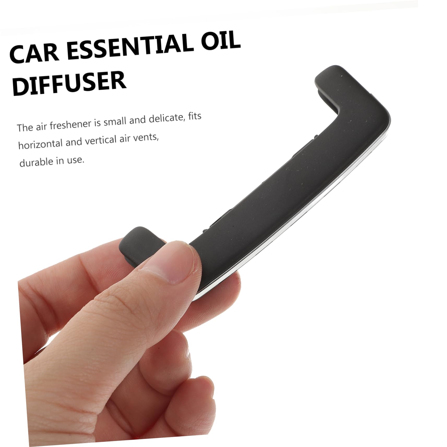 PLAFOPE Diffusore di Fragranze per Auto in Ceramica Calamita Integrata, Design Unico in Lega di Alluminio Argento, Facile da Installare per Interni Auto