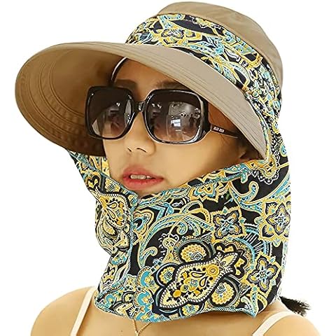 LassZone UPF 50 Packable Wide Brim Floppy Sun Hats Cover