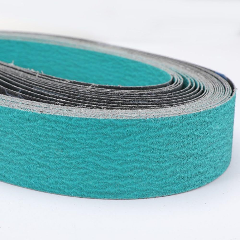Nastro abrasivo, 4 Pezzi Nastro abrasivo da 20 * 520 mm Schermo abrasivo in zirconio for Metallo Duro Grana 40 60 80 120, Mix, 20 * 520 mm (Color : 120grit, Size : 20 * 520mm)