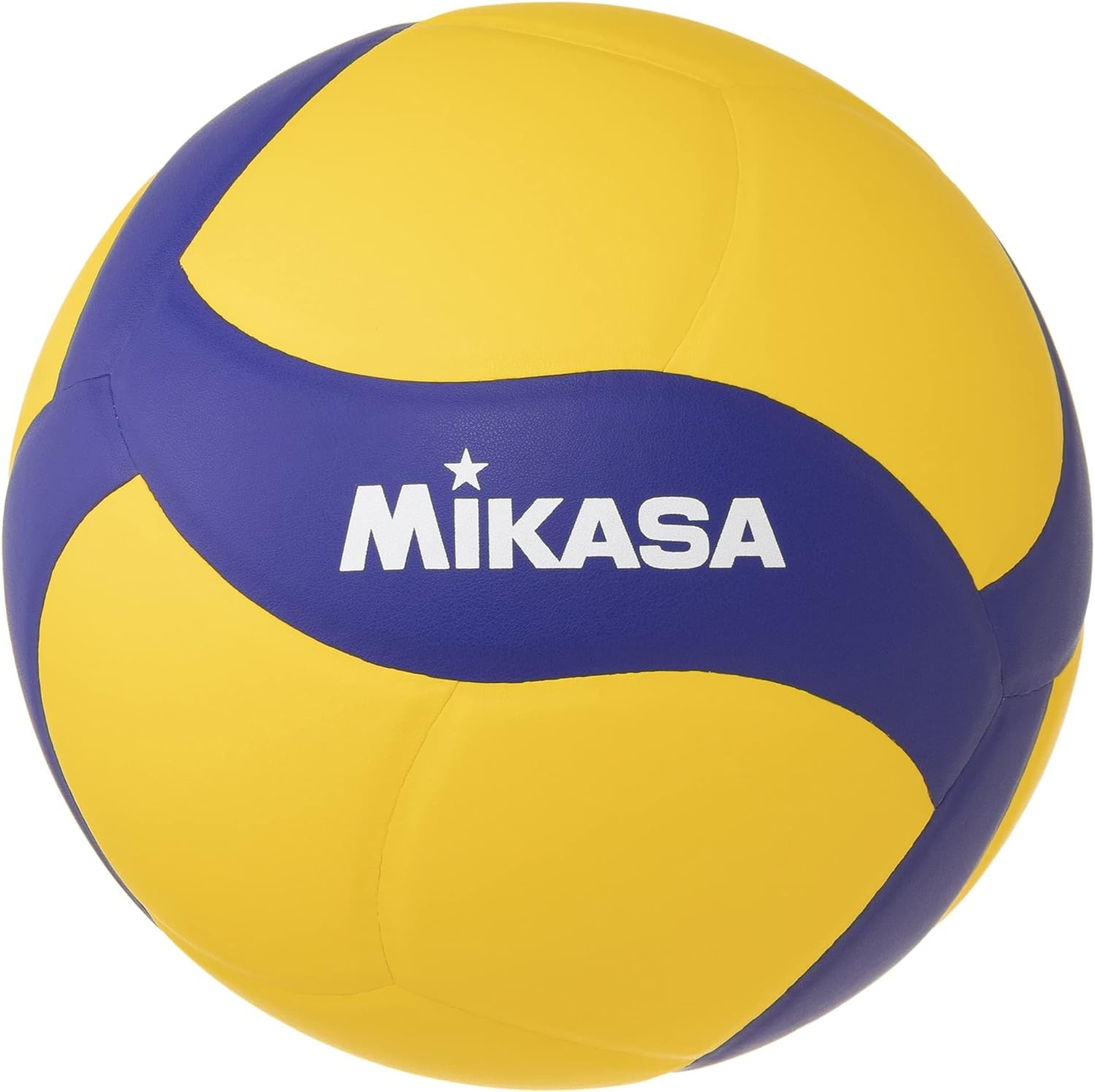 Generico MIKASA Pallone Volley Allenamento V330W, Unisex Adulto, Blu/Giallo, 5