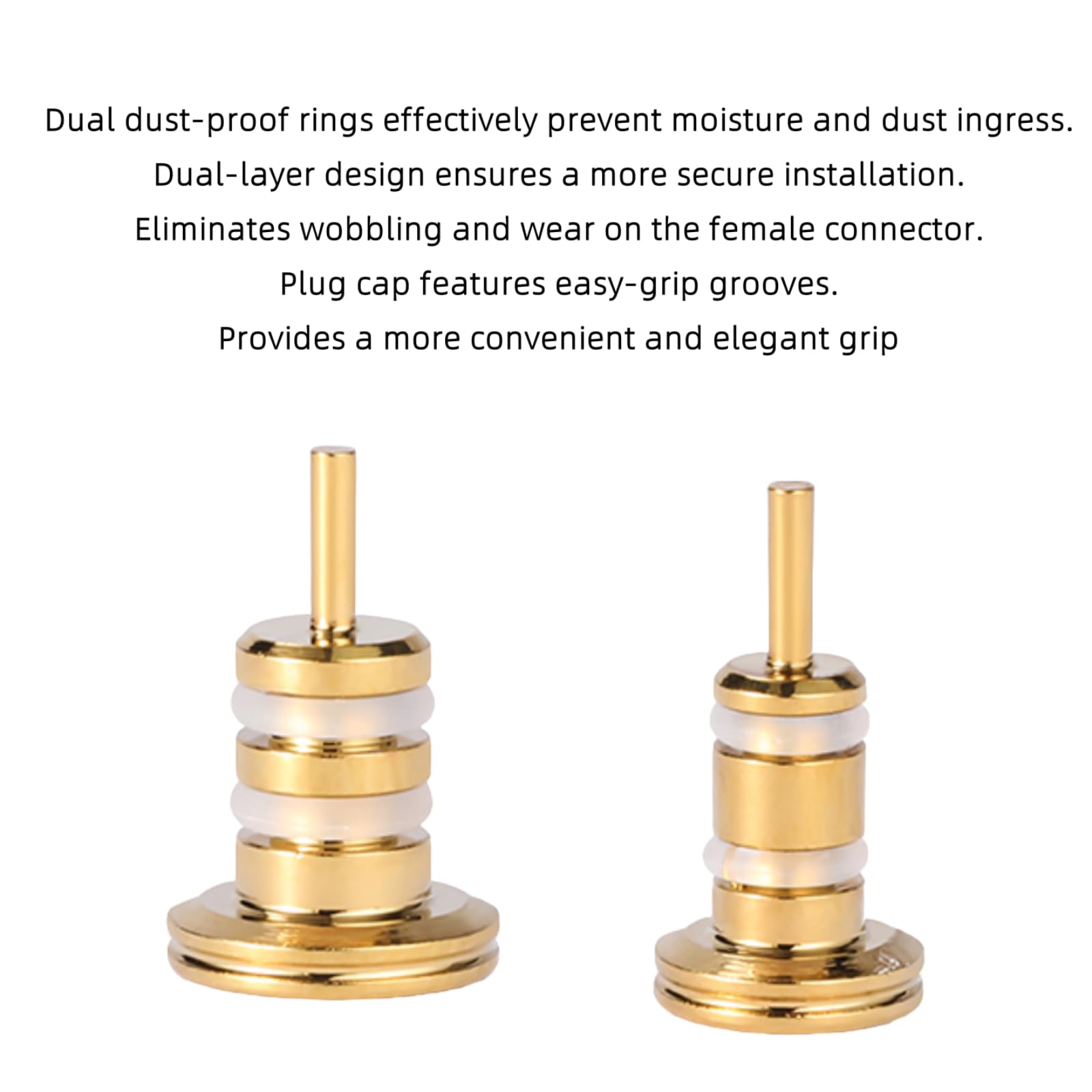 Amazon.co.jp: 金メッキ真鍮オーディオジャックダストプラグ、3.5/4.4