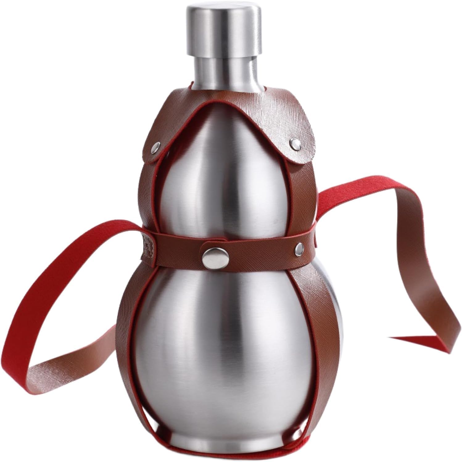 【2024年最新 瓢箪水筒】瓢箪 水筒 500ml - 1500ml ひょうたん水筒 大容量のステンレス鋼 水差し 瓢箪瓶 お水やお酒の容器としてピッタリでした (1500ML)