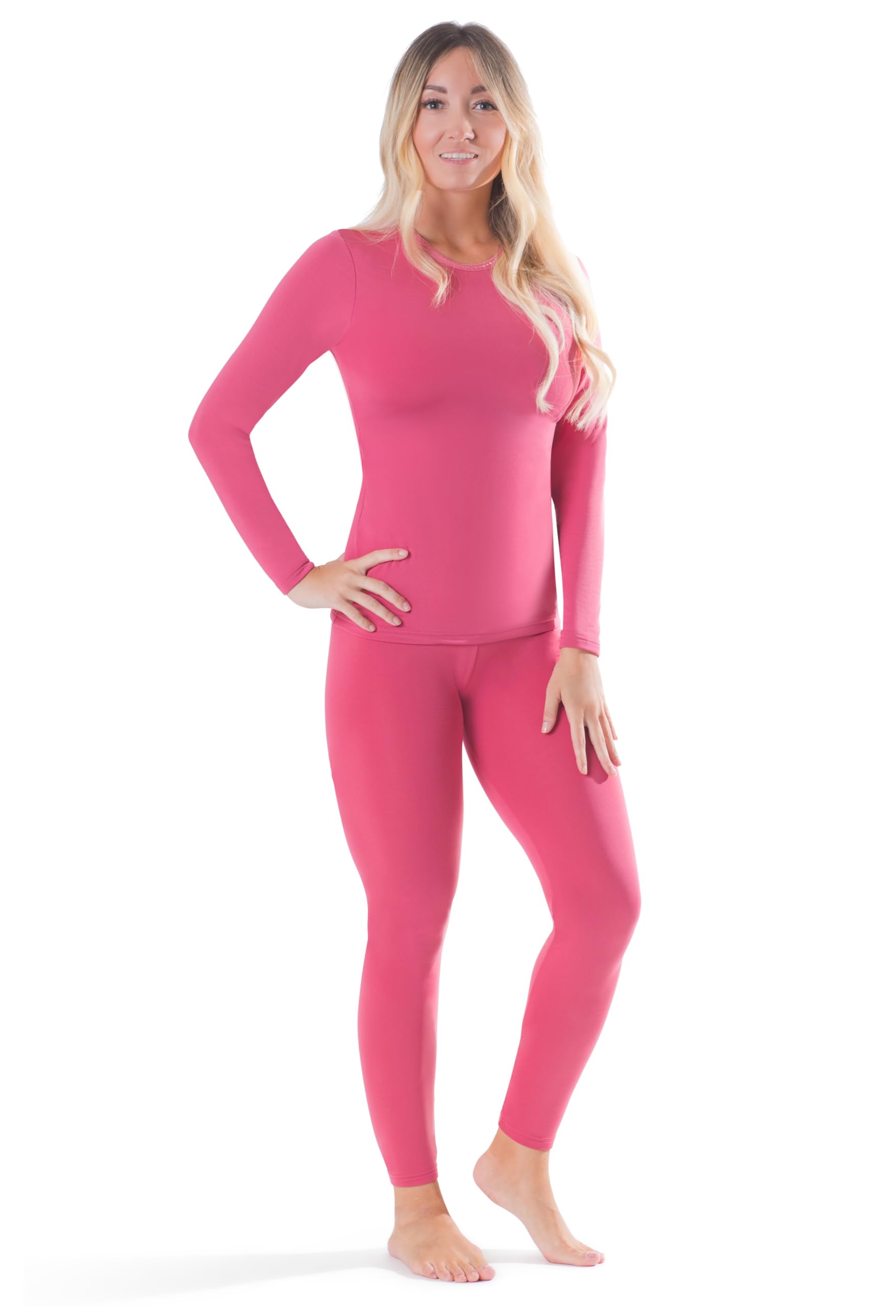 Rocky Thermal Underwear for Women, Long Johns Fleece Lined Set, Shirt  Pants, Base Layer w/Leggings/Bottoms Ski/Extreme Cold