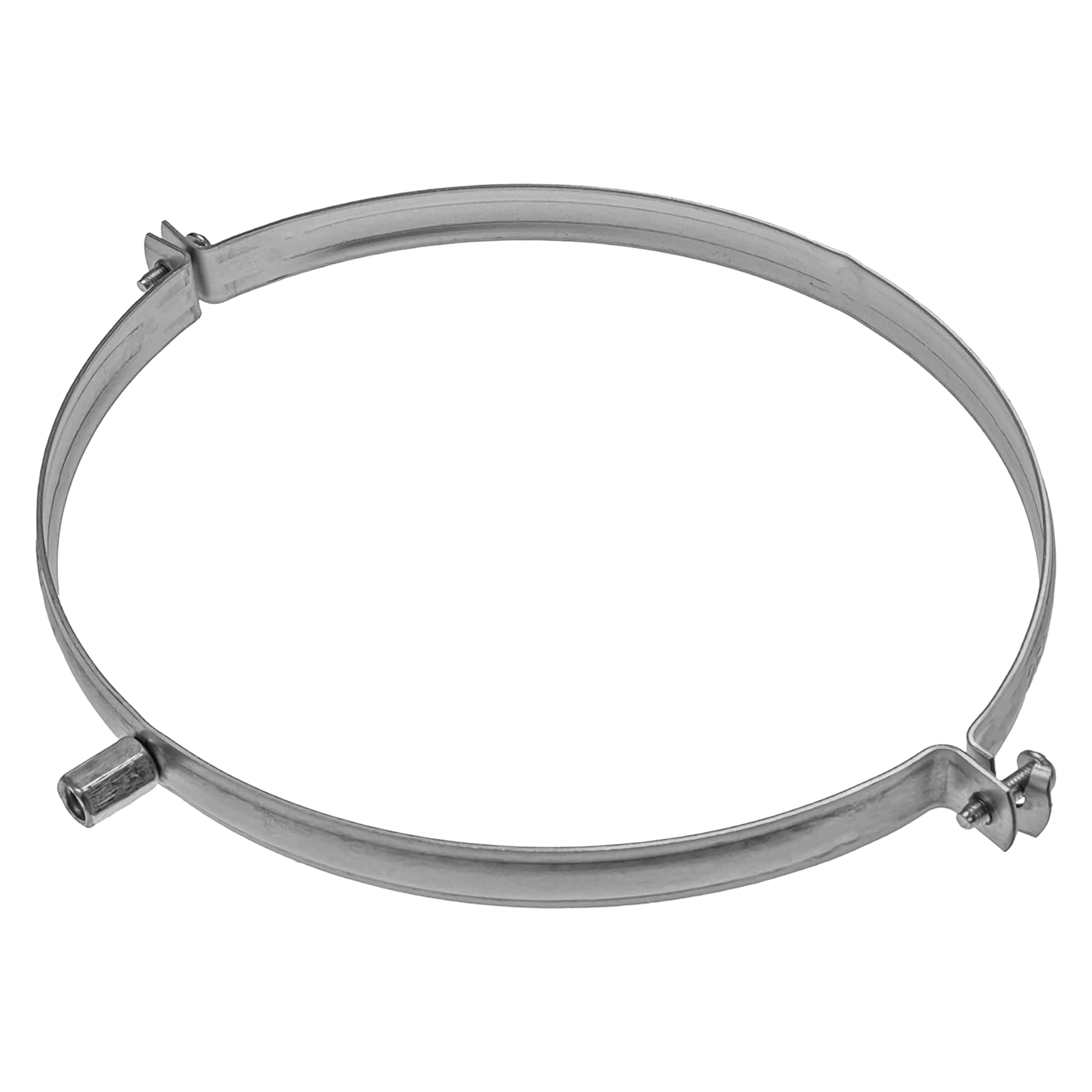 6 Inch / 160 mm Pipe Clamp - Galvanized Pipe Hanger - 6.3 Inch Conduit Mounting Clamp - PVC Tube Brackets - Metal Pipe Clamps - Tube Wall Mounting Bracket Clamp - Rigid Conduit Holder - 6In Pipe Clamp