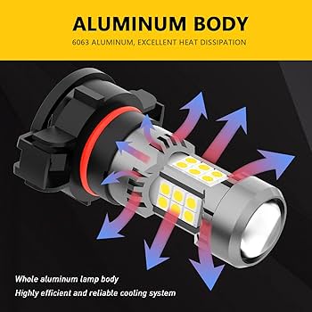 Amazon.com: PHINLION PSX24W 2504 12276 LED Fog Light Bulbs