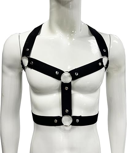 Miniatura 2 de Arnés de nylon fuerte del pecho del cuerpo de los hombres del apoyo elástico del apoyo del club desgaste trajes