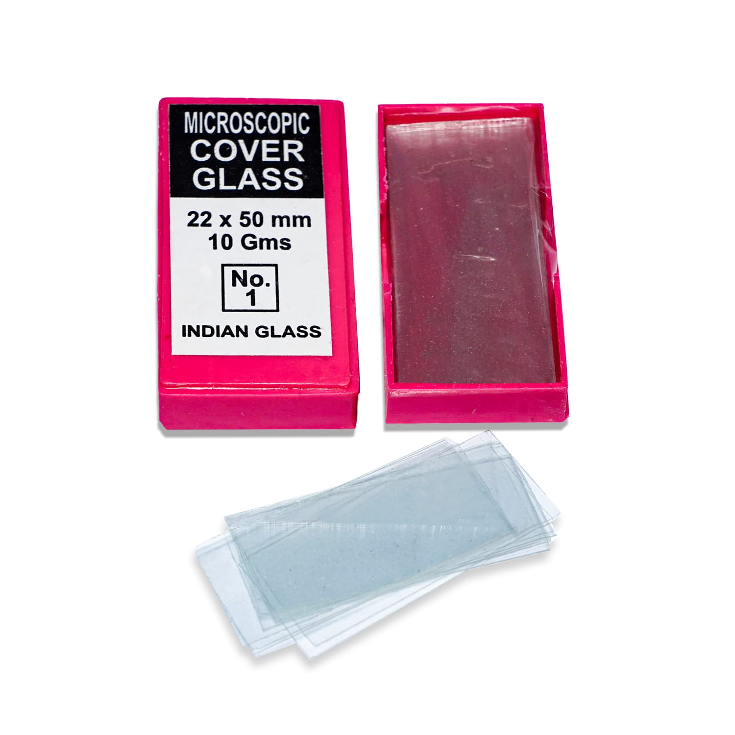 Clear & Sure Pre-Cleaned Square Microscope Glass Cover Slide(22mmx50mm) Pack of 20 Box Each box have 10 Gram weight (B0B2PLRGTR) Amazon Price History, Amazon Price Tracker